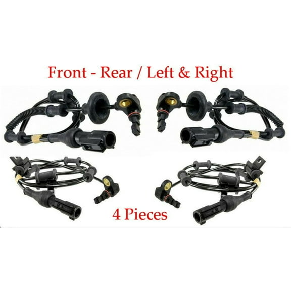 4 x ABS Wheel Speed Sensor Front Rear Left  Right Fits:Expedition Navigator