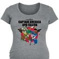 thumbnail image 3 of Marvel Captain America: Brave New World - Falcon Team Up - Maternity Scoop Neck Tee, 3 of 5