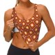thumbnail image 3 of Fotbe 60s and 70s Aesthetic Sujetador Deportivo Largo sin Aros para Mujer con Almohadillas y Soporte Medio, Transpirable y Absorbente, Camiseta Tipo Chaleco o Tank Top-Large, 3 of 8