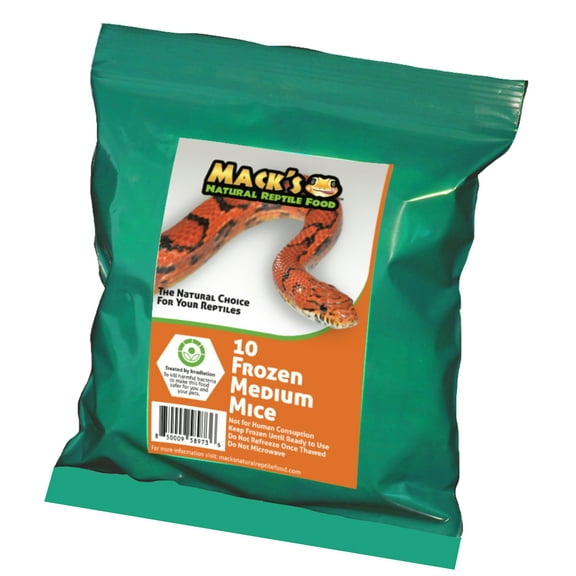 Mack's Natural Reptile Food Medium mouse 10 ct.