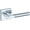 Chrome, variant on Baldwin HDLKFCSR044 Lake Forest Non-Turning One-Sided Dummy Door Lever - Brass