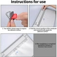 thumbnail image 4 of Mini Laptop Stand,Portable Foldable & Lightweight Ergonomic Riser with Ventilated Cooling,Fits 10-17.3 Inch Notebooks and Keyboards,Silver,Silver, 4 of 5