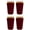 Burgundy, variant on Blank Neoprene Pint Glass Coolie (Variety Color 12 Pack)