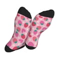 thumbnail image 5 of KLL Haear Strawberry Print Cool Socks Men's Women's Crew Socks Funny Crazy Novelty Stockings, 5 of 7