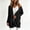 Black, variant on BUIGTTKLOP Cardigan Sweaters for Women Long Sleeve Hooded Knit Open Front Jacket Casual Fall Coat with Pockets