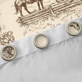 thumbnail image 4 of Homewish Western Cowboy Blackout Curtains Set of 2 (52x84 Each) for Female Men,Farmhouse Horse Cow Window Curtains,Retro Vintage Curtains and Drapes,Microfiber Bedroom Decor, 4 of 6