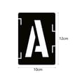 thumbnail image 5 of BLESIYA 42 Pieces Letter Stencils Lightweight Drawing Templates for Scrapbook Walls Wood 4inch, 5 of 7