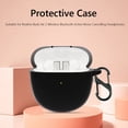 thumbnail image 4 of Case for Realme Buds Air 2 Shockproof Soft Protective Skin Cover with Carabiner, 4 of 9