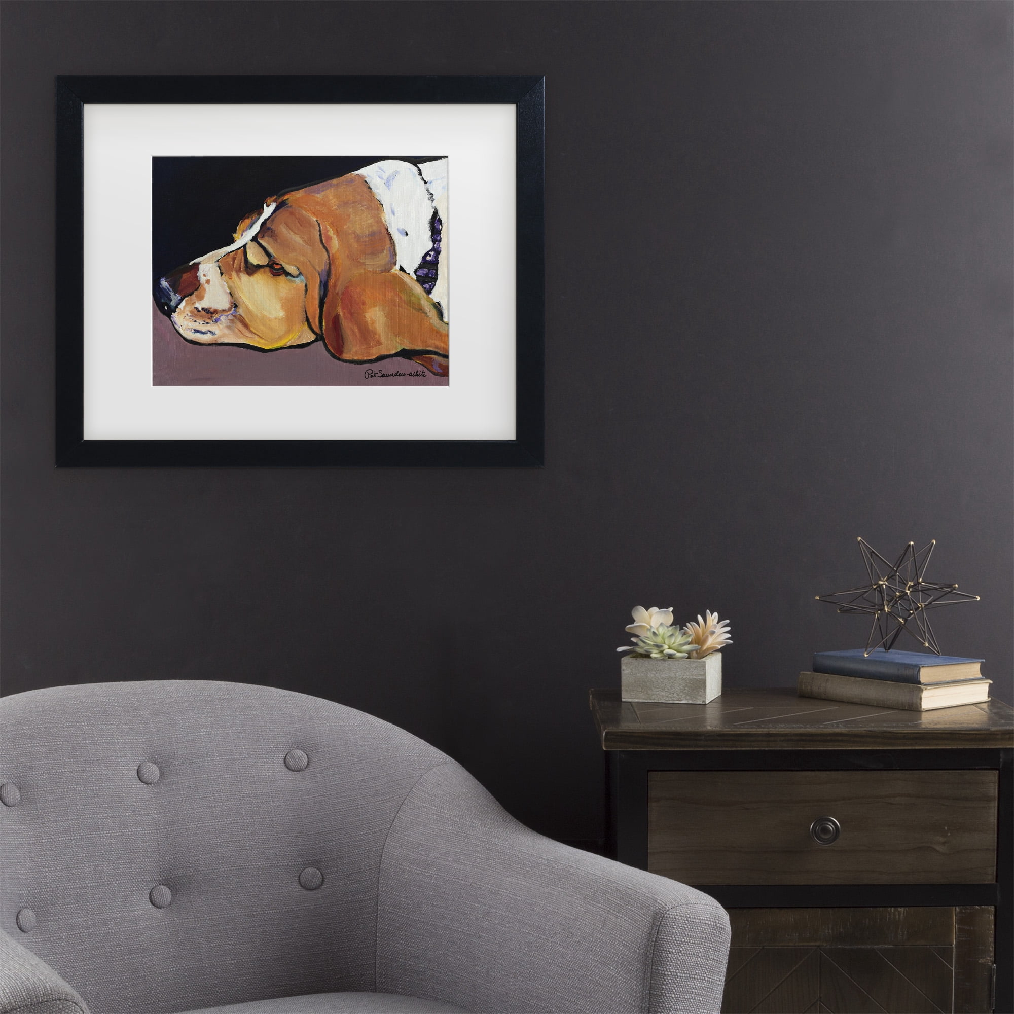 Trademark Fine Art 'Farley' Canvas Art by Pat Saunders-White