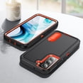thumbnail image 6 of Dteck for Samsung Galaxy S23 Case 6.1 Inch with Kickstand, Heavy Duty Military-Grade Shockproof Rugged Cover for Samsung Galaxy S23 5G,Black+Orange, 6 of 9