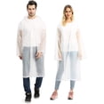 thumbnail image 2 of Portable Eva Raincoats For Adults, Reusable Rain Ponchos With Hoods And Sleeves Lightweight Raincoats, 2 Pack, 2 of 5