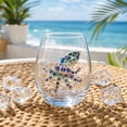 thumbnail image 2 of BingTong Artisanal Blue Ringed Octopus Glassware, 3D Octopuses Stemless Wine Glasses, Handcrafted Marine Animal Bar Glass, Coastal Home Decor Gift For Ocean Lovers B-H, 2 of 7