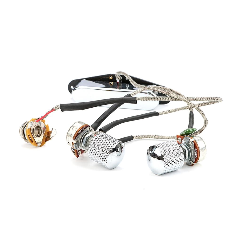CEORPER Single Coil Guitar PreWired Guitar Pickup with Knobs Electric Guitar Part