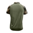 thumbnail image 3 of Dresfit Patriotic Polo Shirts Mens Short Sleeve Henley Camo Shirt 1776 - 2026 250 Anniversary Usa Graphic Tees Big and Tall Stars and Stripes 4th Of July Shirts Dark Green 2XL, 3 of 3