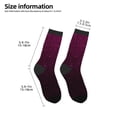 thumbnail image 2 of Fuzoiu Dark Purple Glitter Print Kids Socks For Boys Girls,Grip Crew Socks with Non Slip,Lightweight Stretch Crew Socks,Toddlers Crew Boot Socks, 2 of 5