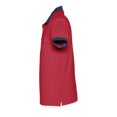 thumbnail image 2 of SOLS - Polo de manga corta 100% algodón de primera  Modelo Prince Unisex hombre mujer (Rojo/ marino francés), 2 of 3
