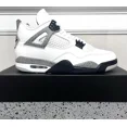 thumbnail image 1 of Ni - ke Size 10.5 - Ni - ke Air Jordan 4 Retro Shoes "White Cement" Fire Red (FV5029-100), 1 of 3