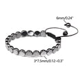 thumbnail image 3 of PPgejGEK Bracelet Magnétique en Pierre Noire Forme Santé Rétro Bracelet Tissé Offres Flash, 3 of 4