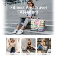 thumbnail image 5 of Tote Bag for Women - Colorful Funny Dachshund Shoulder Bag - Large Utility Work Duffle Bag with Zipper Handbag for Travel, Work, Sprots, 5 of 5