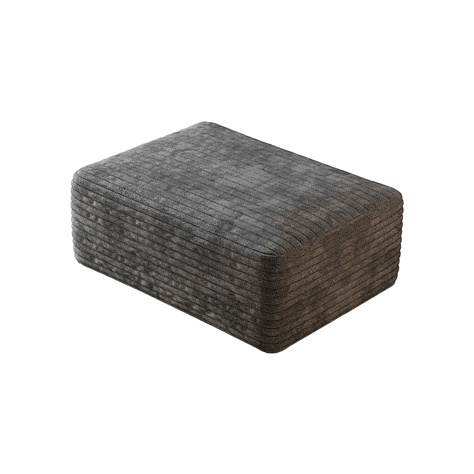 MAYEERTY Cloud Sofa Ottoman, Plush Fabric Upholstered Footrest, No Assembly Required for Living Room Leisure Area