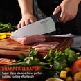 thumbnail image 4 of BOLEXINO 8 inch Japanese High Carbon Stainless Steel Chef Knife, Professional Extra Sharp Wide Cook Knife with Non-Slip Ergonomic Handle, for Kitchen Home Restaurant, 4 of 7