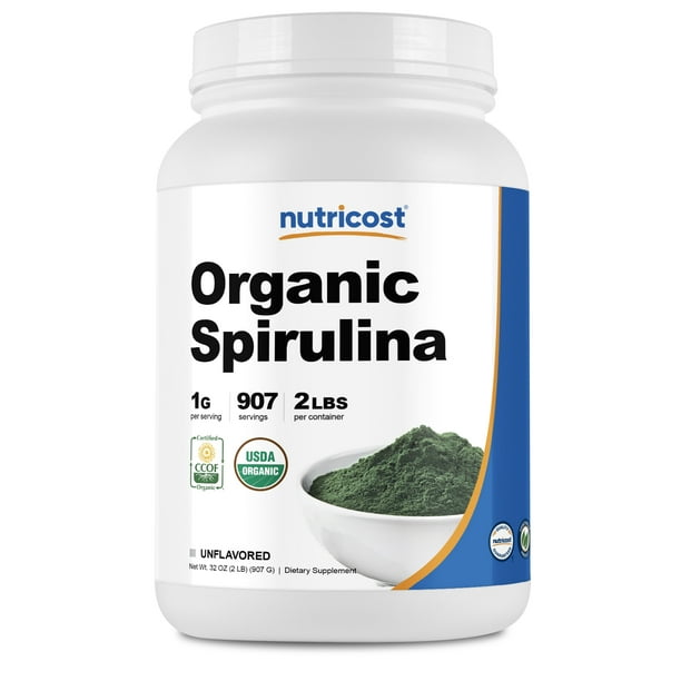 Nutricost Organic Spirulina Powder 2 Pounds Organic Spirulina 1g Per