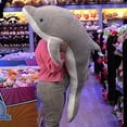 thumbnail image 4 of Delfín de Peluche 150 cm Gigante PELUCHERIA Gris, 4 of 5