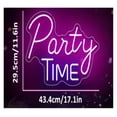 thumbnail image 3 of Let's Party Neon Sign, Dimmable Pink, Weddings And Bachelorette Parties 29.5x43.4cm, 3 of 5