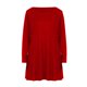 thumbnail image 4 of Vestido Largo de Manga Larga para las Mujeres Color Sólido Cuello Redondo Suelto Medio Ternera Vestido de Noche, Vestido Casual de Manga Larga para las Mujeres Dormir, 4 of 7