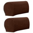 thumbnail image 2 of Arm Rest Covers Set, Pack of 2 Stretch Armchair Arm Covers Soft Polyester Arm Caps Non Slip Furniture Protector for Chair, Sofa, Couch, 2 of 7