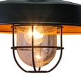 thumbnail image 6 of Vaxcel Dorado 1 Light Dusk to Dawn Bronze Farmhouse Outdoor Wall Barn Lantern Clear Glass, 6 of 6