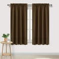 thumbnail image 5 of Yhmxh Cortinas aislantes térmicas de bajo consumo energético para dormitorio y cocina. Cortinas de seda de color liso de estilo escandinavo., 5 of 5