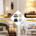 thumbnail image 7 of Uxcell 4Pcs 0.5" Tall Lamp Finials, 1/4-27 Thread Lamp Cap Knob Decoration Screw Cap Nuts with Cleaning Cloth for Table Floor Lighting Fixture Shade Holder Decor, Bronze/Silver/Gold/Black, 7 of 7