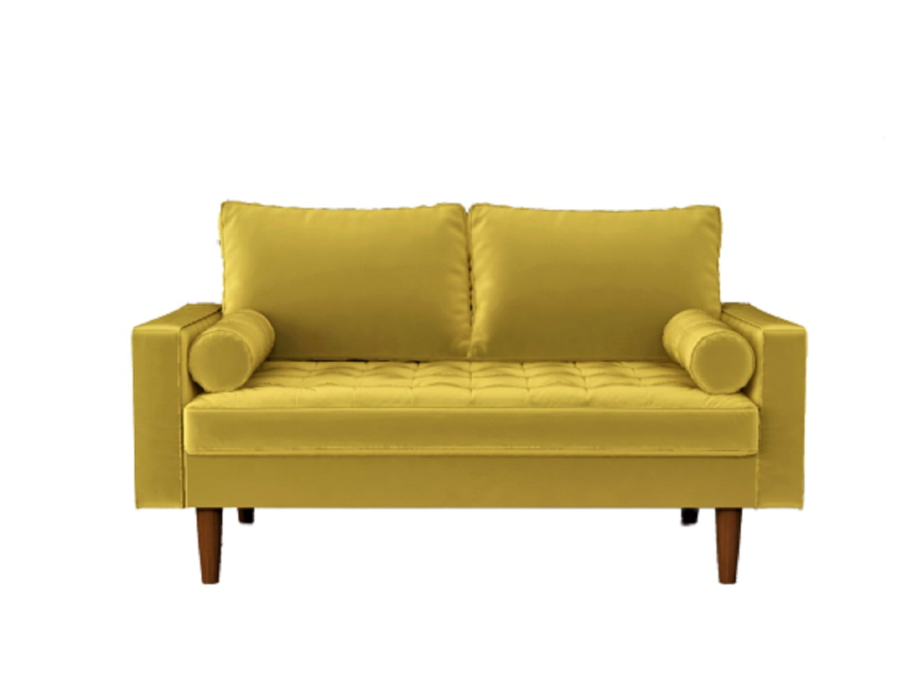 Uspridefurniture Hazen 57.8'' Velvet Square Arm Loveseat