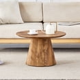 thumbnail image 3 of Noble House 23.6" Round Coffee Table,Minimalist Design,Wood, 3 of 10