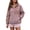 Pink, variant on Leopard Print Hooded Windbreaker for Womens Half Zip Pullover Rain Jacket with Kangaroo Pocket Long Sleeve Lightweight Windproof Coat Casual Outdoor Active Outerwear for Hiking Travel 2XL