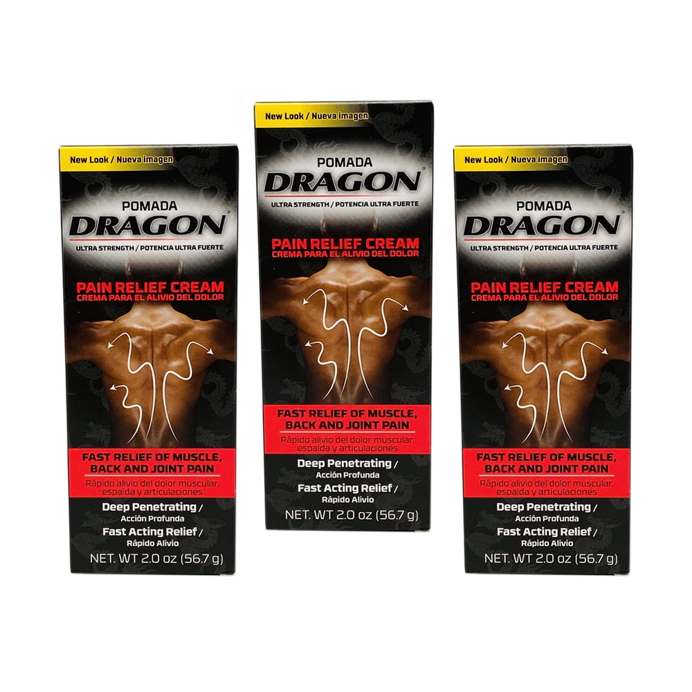 Spectacle kam handikap Pomada Dragon. Pain Relief Cream. Fast Acting. Analgesic for Muscles and  Joints Associated with Simple Backache, Arthritis, Strains, Bruises, and  Sprains. 2 oz. Pack of 3 - Walmart.com
