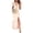 Wine Red, variant on Women's Cutout One Shoulder Ruffle Dress with Side Slit and Stretchy Fit for Flattering Occasion Wear 100% Polyester