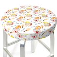 thumbnail image 3 of Honeii Cute Gnome Summer Bar Stool Covers – Perfect Fit for 12" to 14" Round Stools, Crease-Resistant, Stretchy, Washable & Dustproof Seat Slipcovers-12 inch, 3 of 7