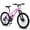 PINK, variant on 24 inch Mountain Bike for Teenagers Girls Women, with 21 Speeds & Dual Disc Brakes, 100mm Front Suspension High Steel Frame Outdoor Cycling School Work