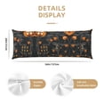 thumbnail image 2 of Halloween Body Pillow Cover, Halloween Skeleton Spider Halloween Decorations Body Pillow Cases with Zipper Soft Smooth Skin Friendly Long Pillow Case 20x54 inches, 1Pcs, 2 of 6