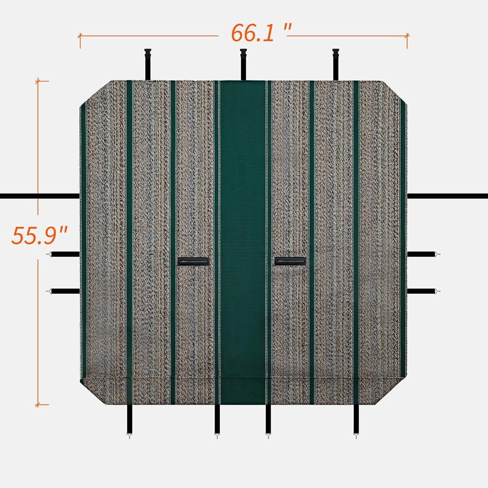 Universal Baja Saddle Blanket Bench Full Size Seat Cover Fits Ford, Chevrolet, Dodge, and Full Size Pickup Trucks (Green))