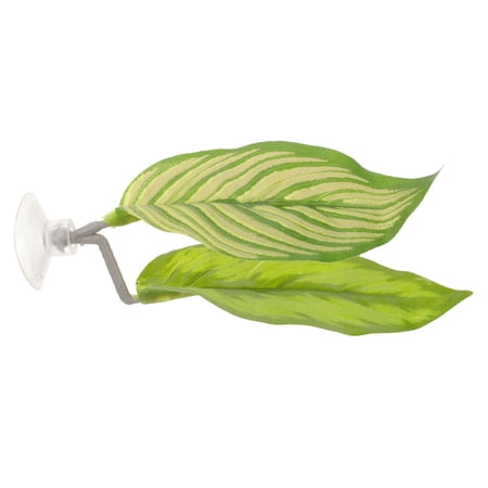 Luxshiny Plastic Betta Leaf Bed for Fish Tank with Natural Look and Convenient Suction Cup