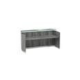 thumbnail image 2 of Mayline Medina Series 120" Engineered Wood Reception Station in Steel Gray, 2 of 2