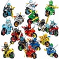 thumbnail image 1 of FunCraft 16PCS phantom Hero & Motorcycle Figure – Ninja | Adventure Building Block Set for Youngsters, 1 of 8