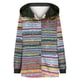 thumbnail image 4 of Chaquetas y abrigos casuales con capucha de manga larga para mujer, chaqueta con capucha informal de rayas de colores para otoño e invierno, chaqueta/chaqueta casual con capucha de manga larga, blusa, 4 of 6