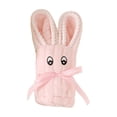 thumbnail image 2 of MZCPSYHA Corals Fleece Small Towel Squares Handkerchief Cute Rabbits Shaped Souvenir Gift Towel, 2 of 3