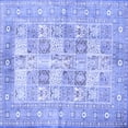 thumbnail image 1 of Ahgly Company Machine Washable Indoor Square Persian Blue Traditional Area Rugs, 3' Square, 1 of 4