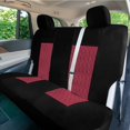 thumbnail image 5 of FH Group Universal Fit Burgundy Car Seat Covers, Diamond Stitched Flat Cloth Seat Protector for Trucks, SUVs & Vans, Washable - Full Set, 5 of 8
