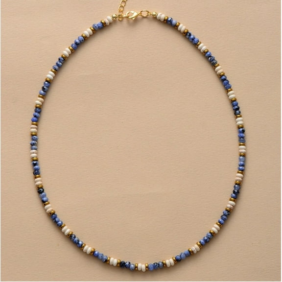 Howlite White Beaded Necklace